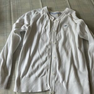 White Button-Up Cardigan